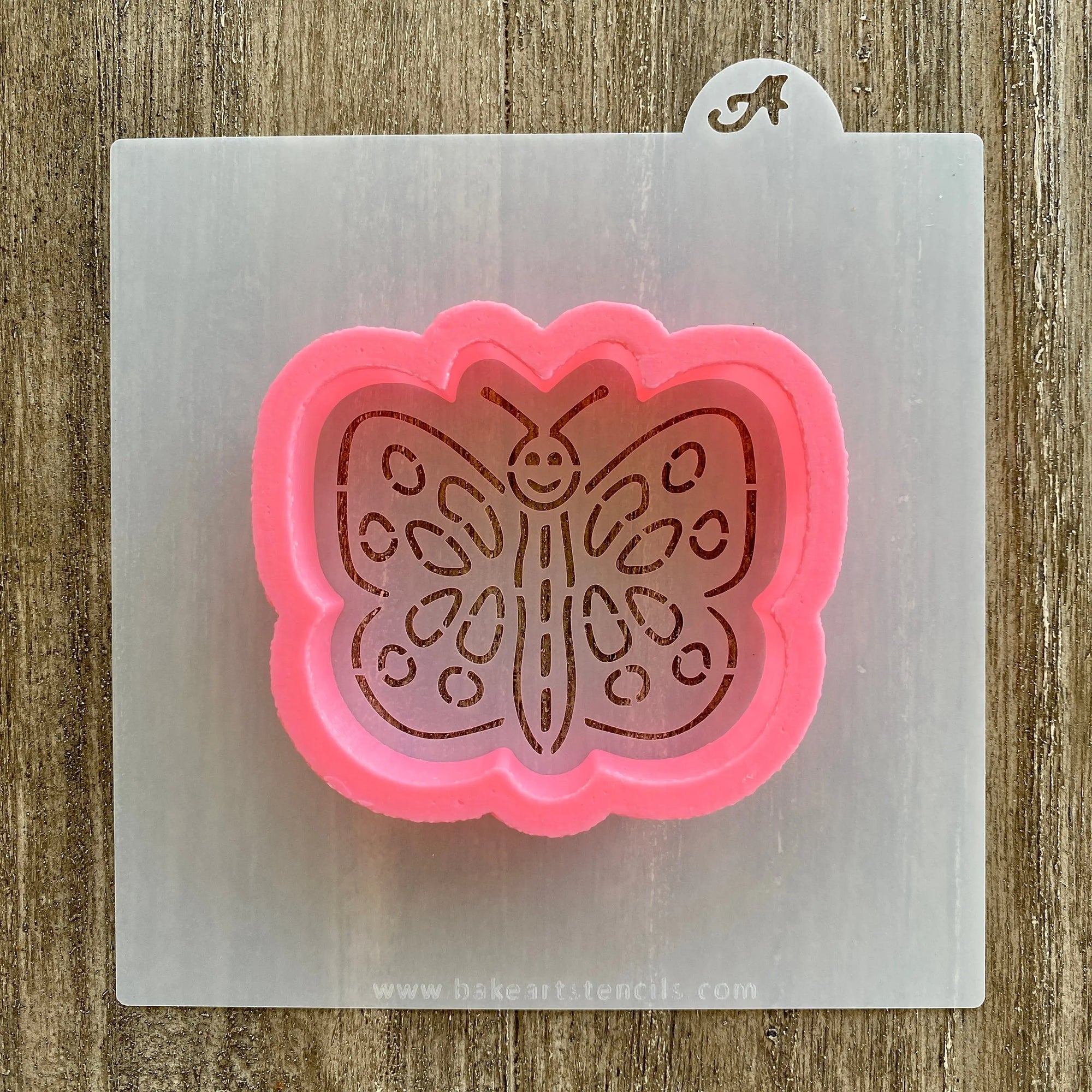 Butterfly PYO Cookie Stencil with Cutter bakeartstencil