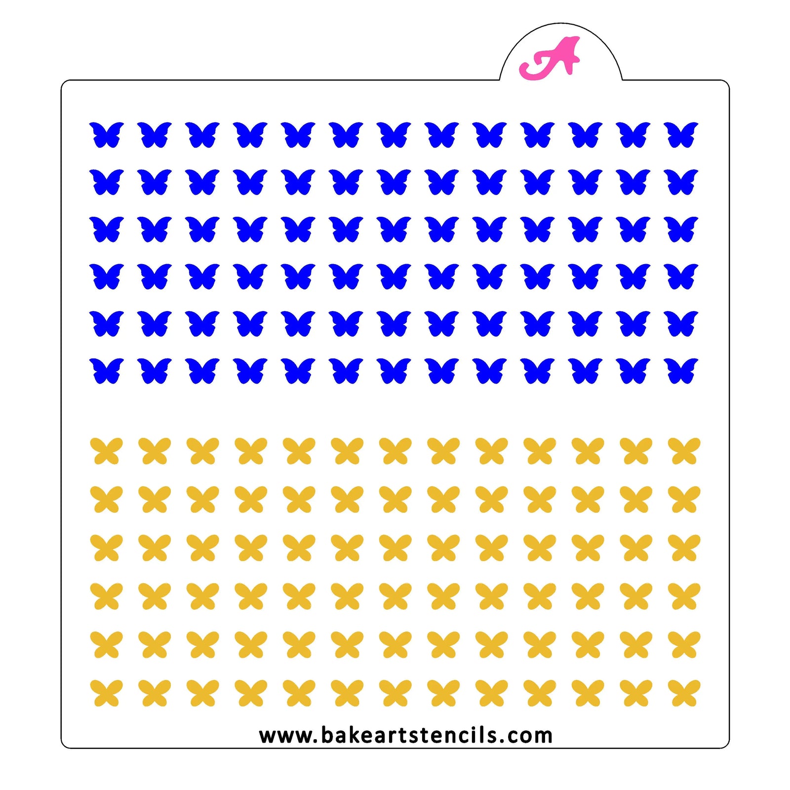 Butterfly Sprinkles Stencil bakeartstencil