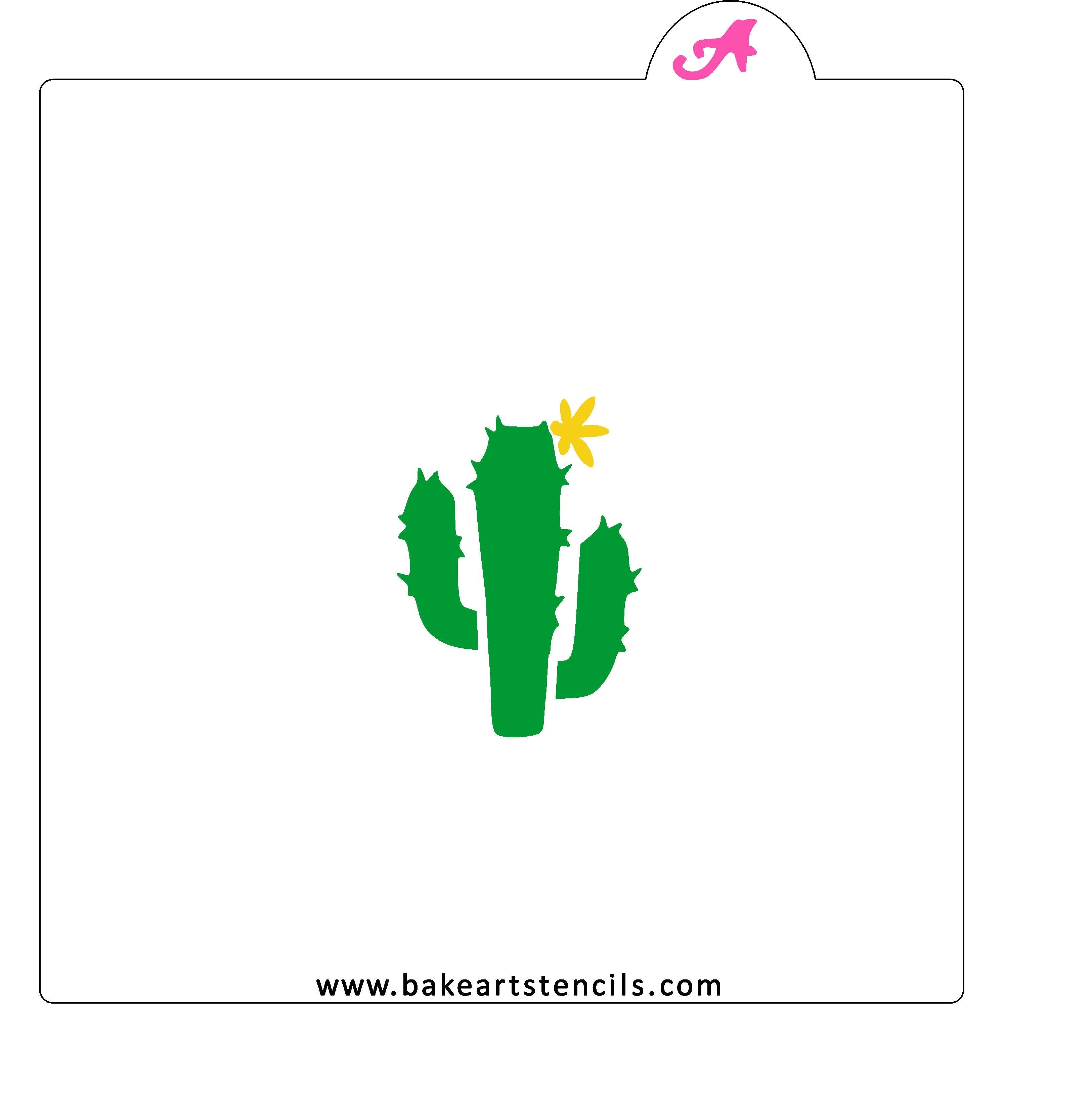 Cactus Bloom Stencil