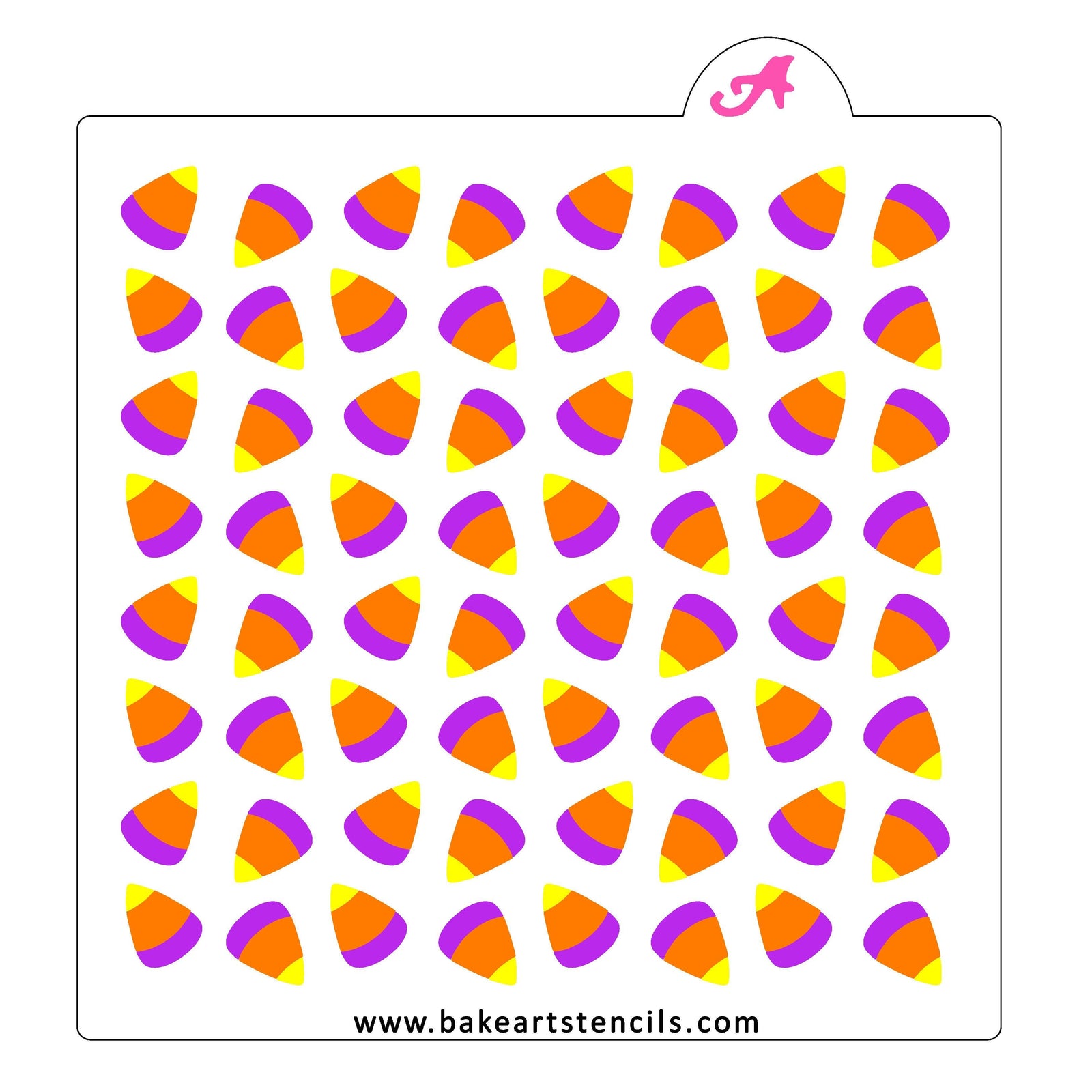 Candy Corn Cookie Stencil Set bakeartstencil