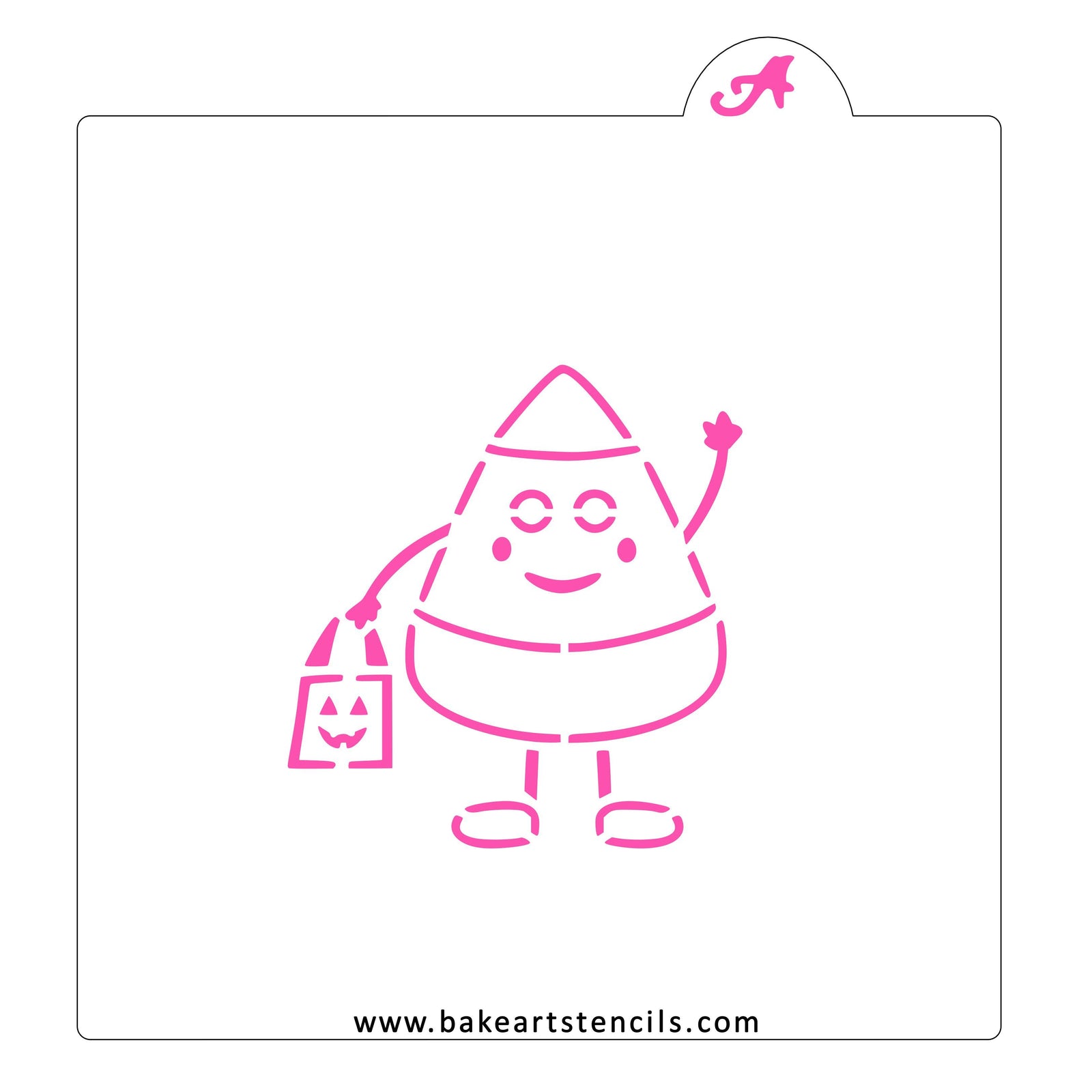 Candy Corn PYO Cookie Stencil bakeartstencil