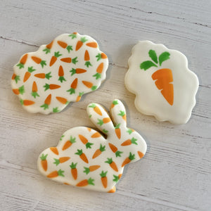 Carrot Pattern Cookie Stencil SET bakeartstencil