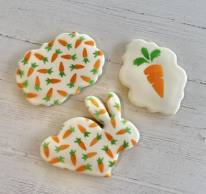 Carrot Pattern Cookie Stencil SET bakeartstencil
