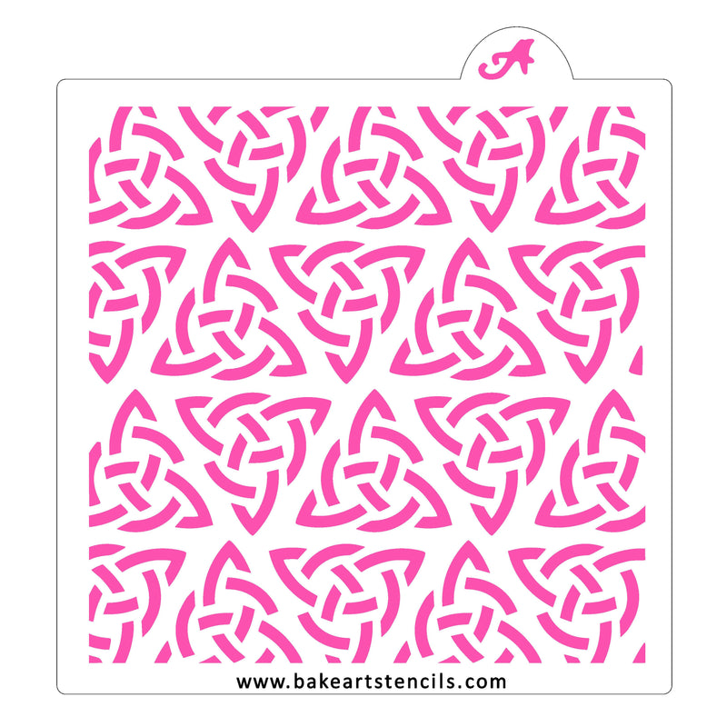 Celtic Knots Pattern Stencil | Irish Cookie Stencil - bakeartstencils