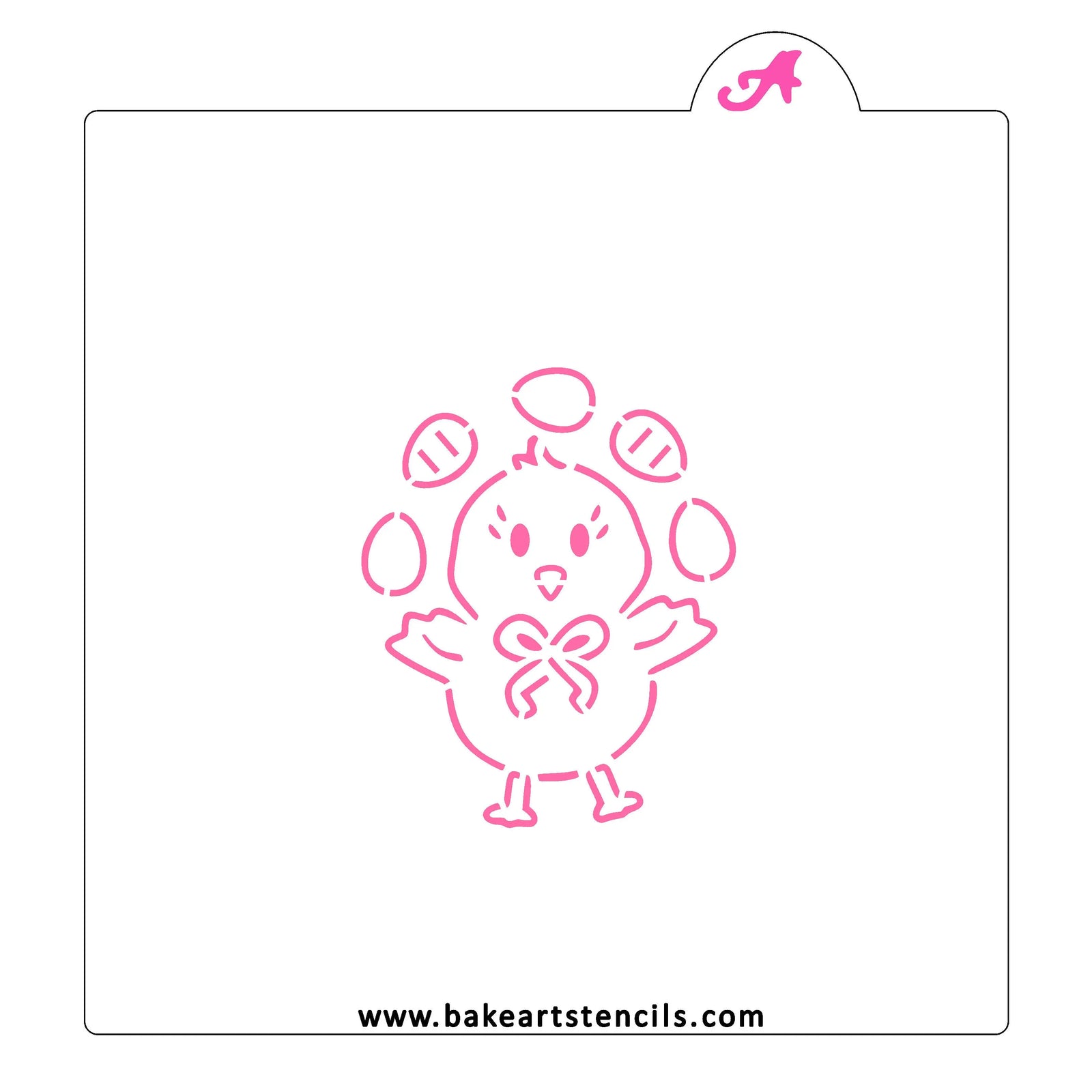 Chick Tricks PYO Cookie Stencil bakeartstencil