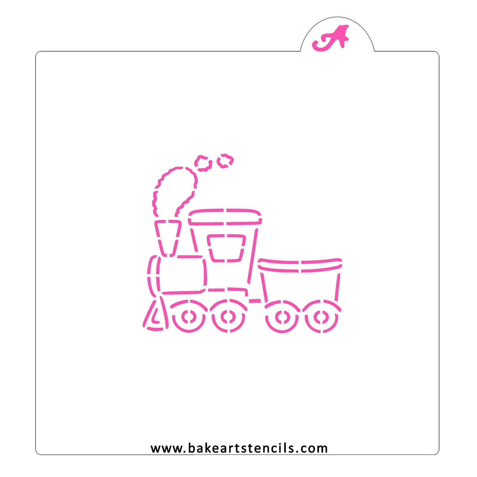 Choo Choo Train PYO Stencil bakeartstencil
