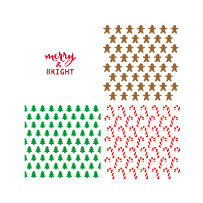 Christmas Tree Sprinkles Stencil - bakeartstencils