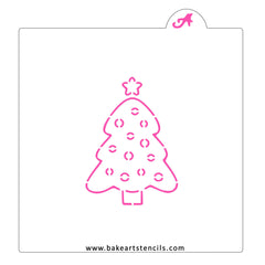 Whimsy Trees Cookie Stencil  Christmas Cookie Stencil - bakeartstencils