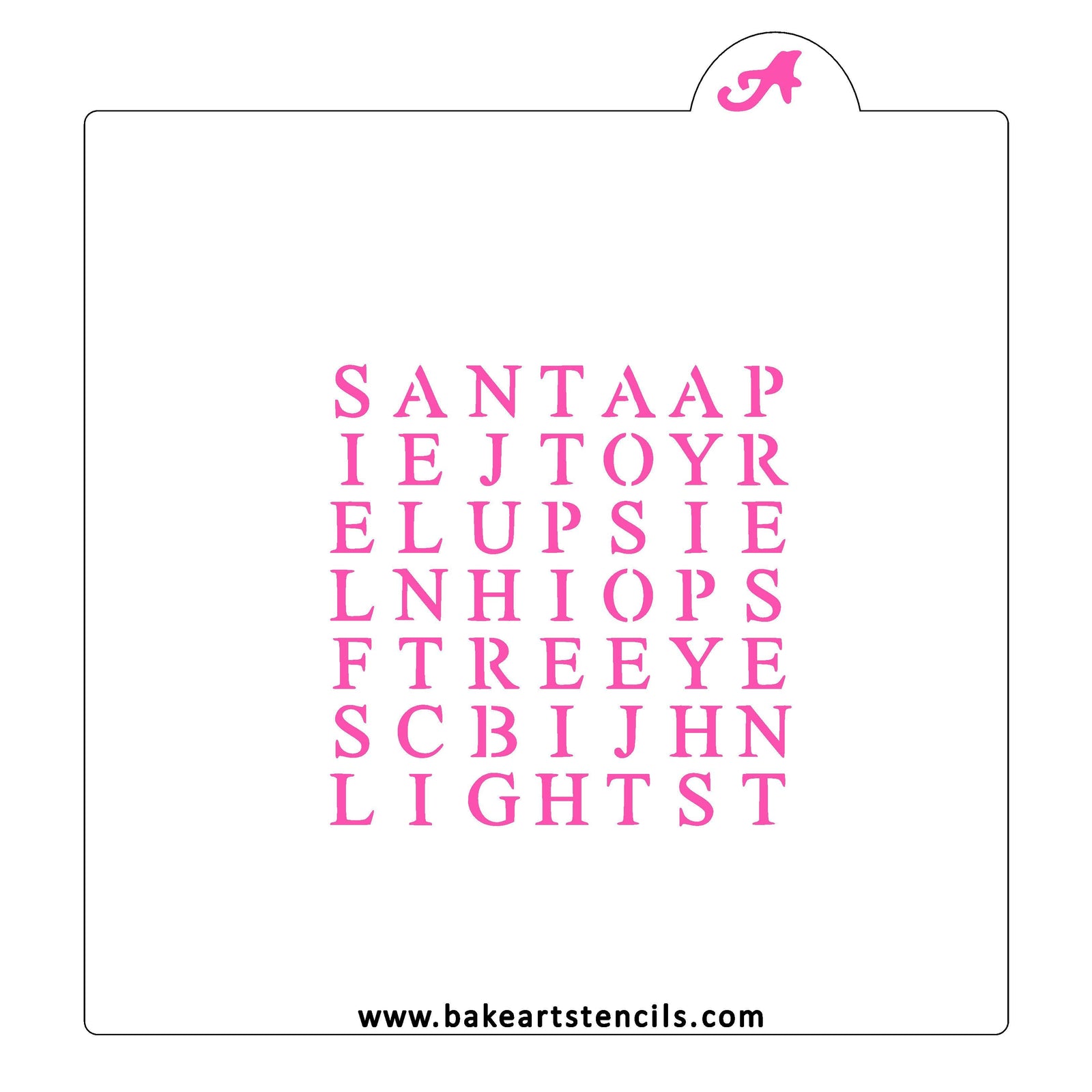 Christmas Word Search Cookie Stencil, a sweet activity that kids will love for the holidays. 