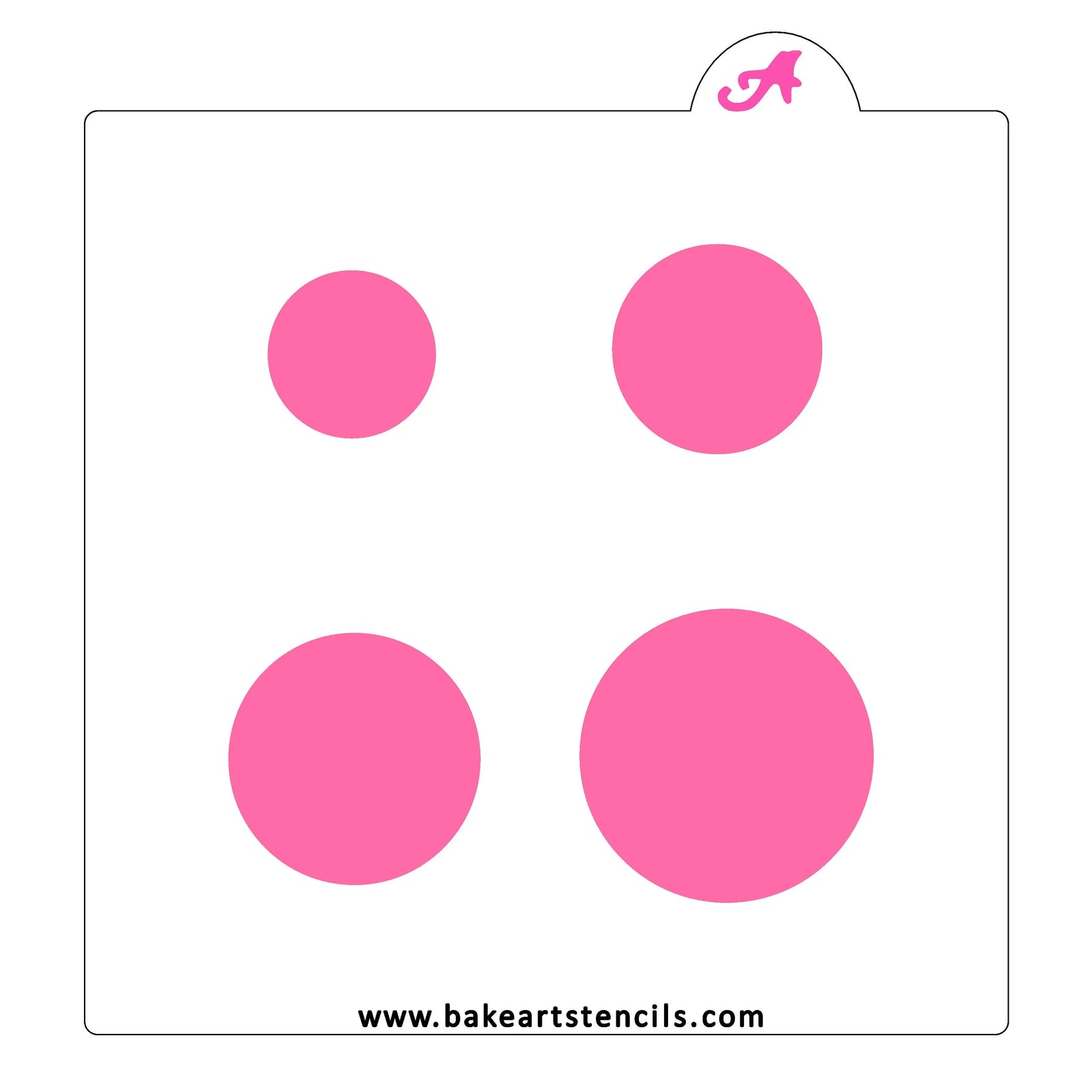 Circle Shape Creators Cookie Stencil bakeartstencil