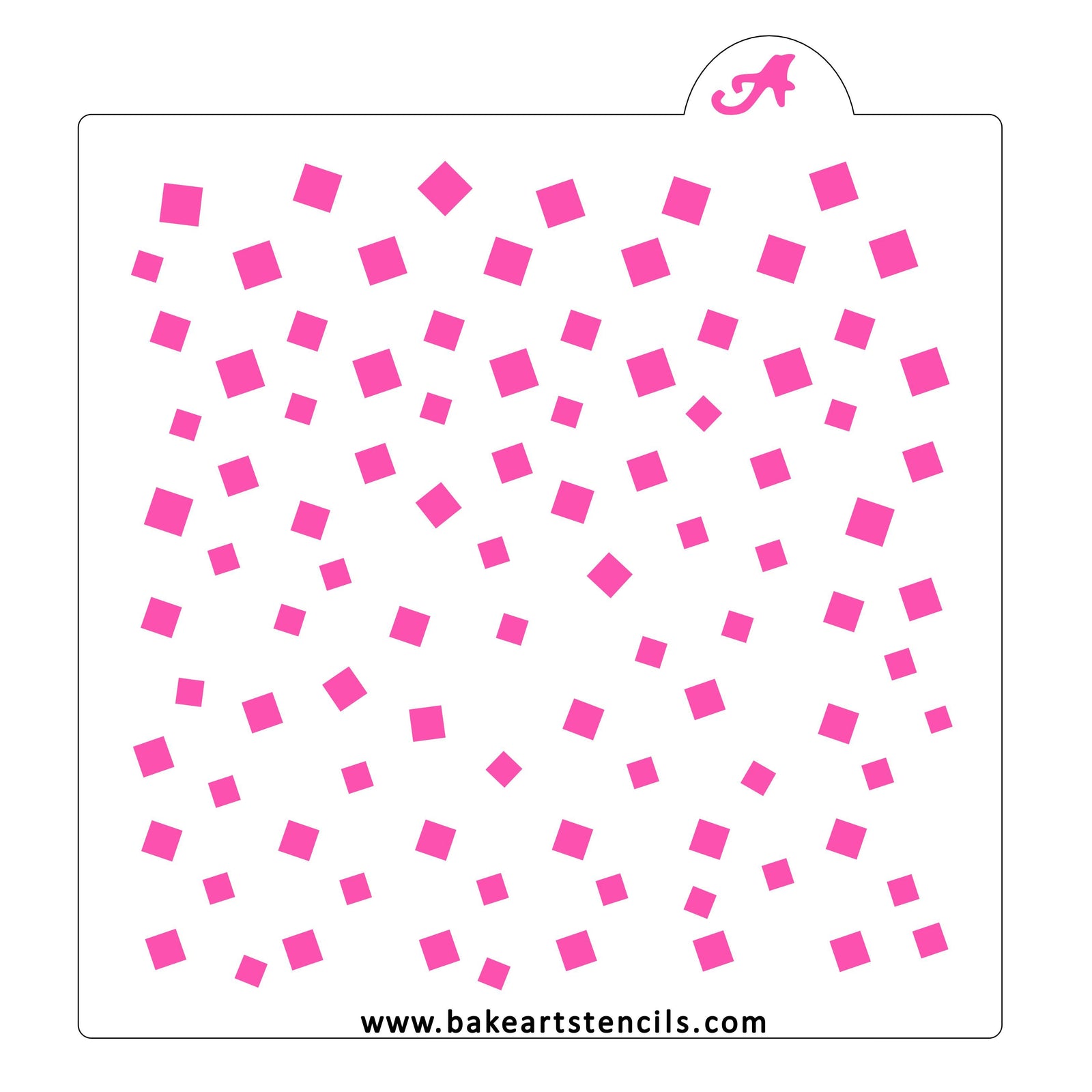 Confetti Celebration Cookie Stencil bakeartstencil