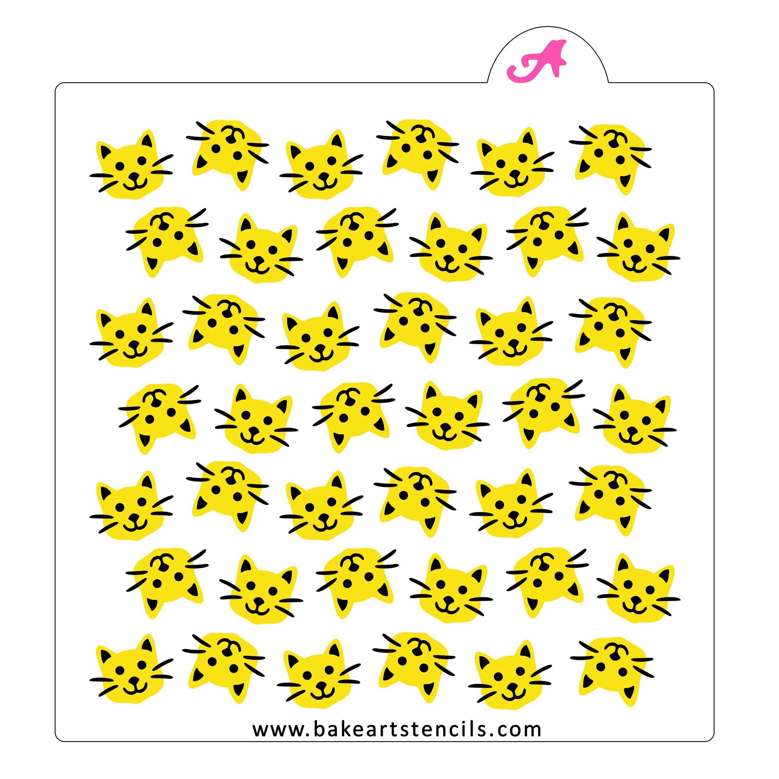 Cool Cats Pattern Stencil Set bakeartstencil