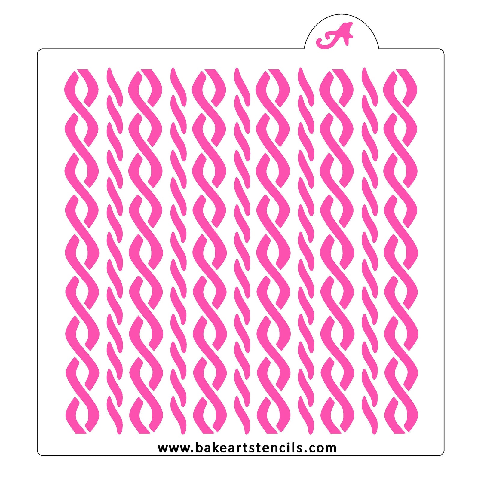 Cozy Sweater Pattern Stencil bakeartstencil