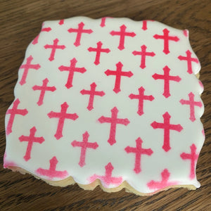 Crosses Pattern Cookie Stencil bakeartstencil