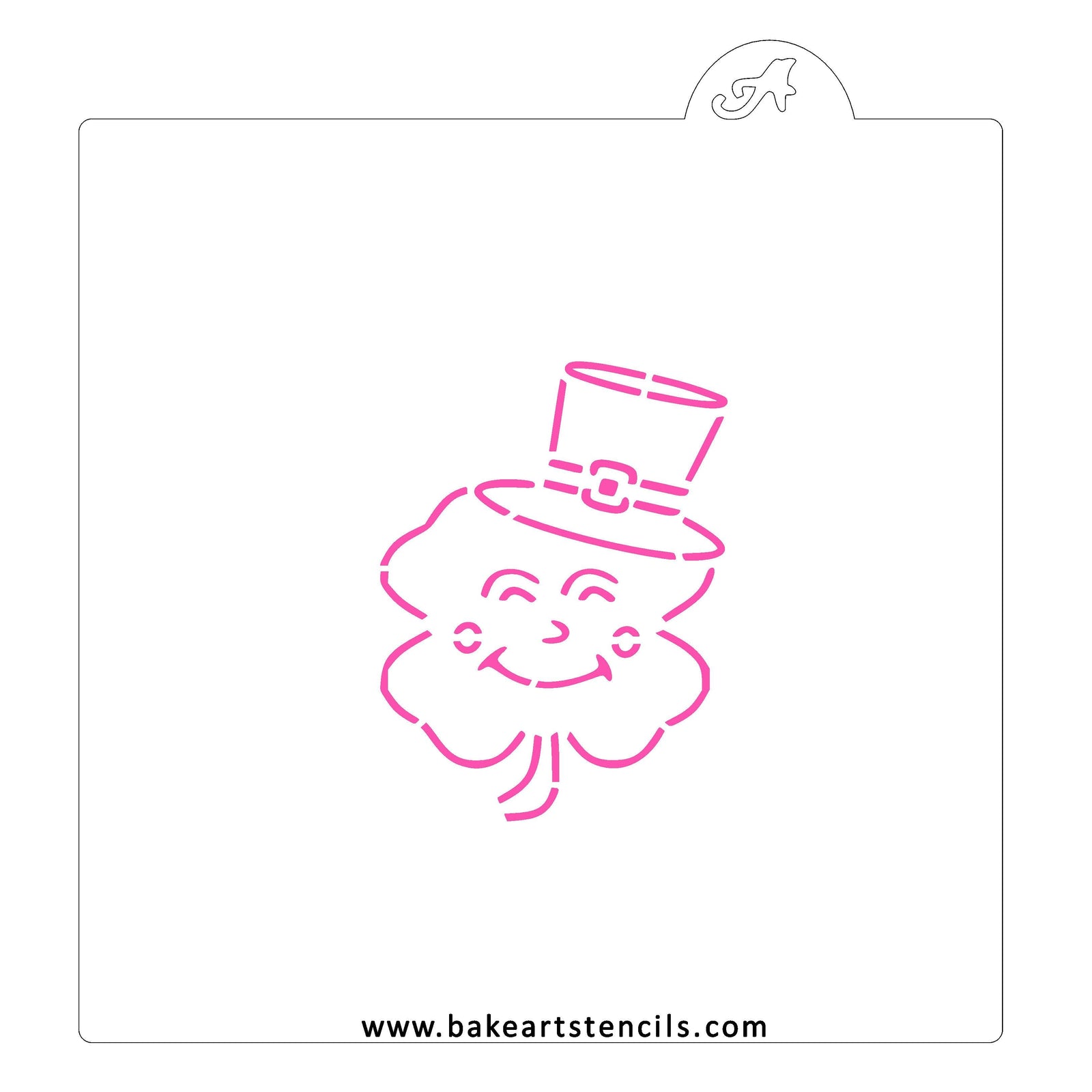 Cute Clover PYO Stencil bakeartstencil