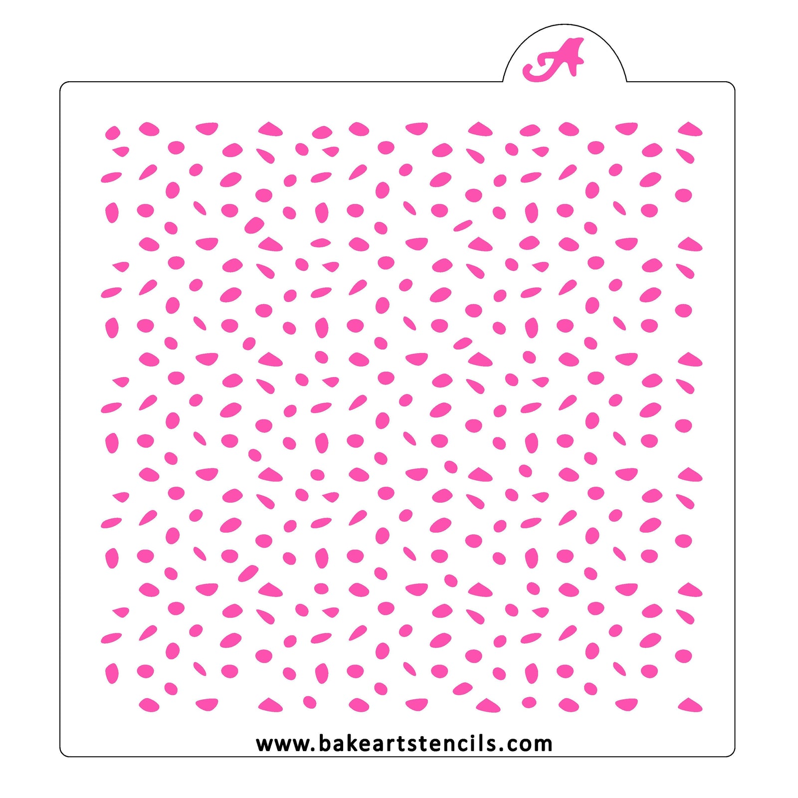Dalmatian Dots Pattern Stencil bakeartstencil