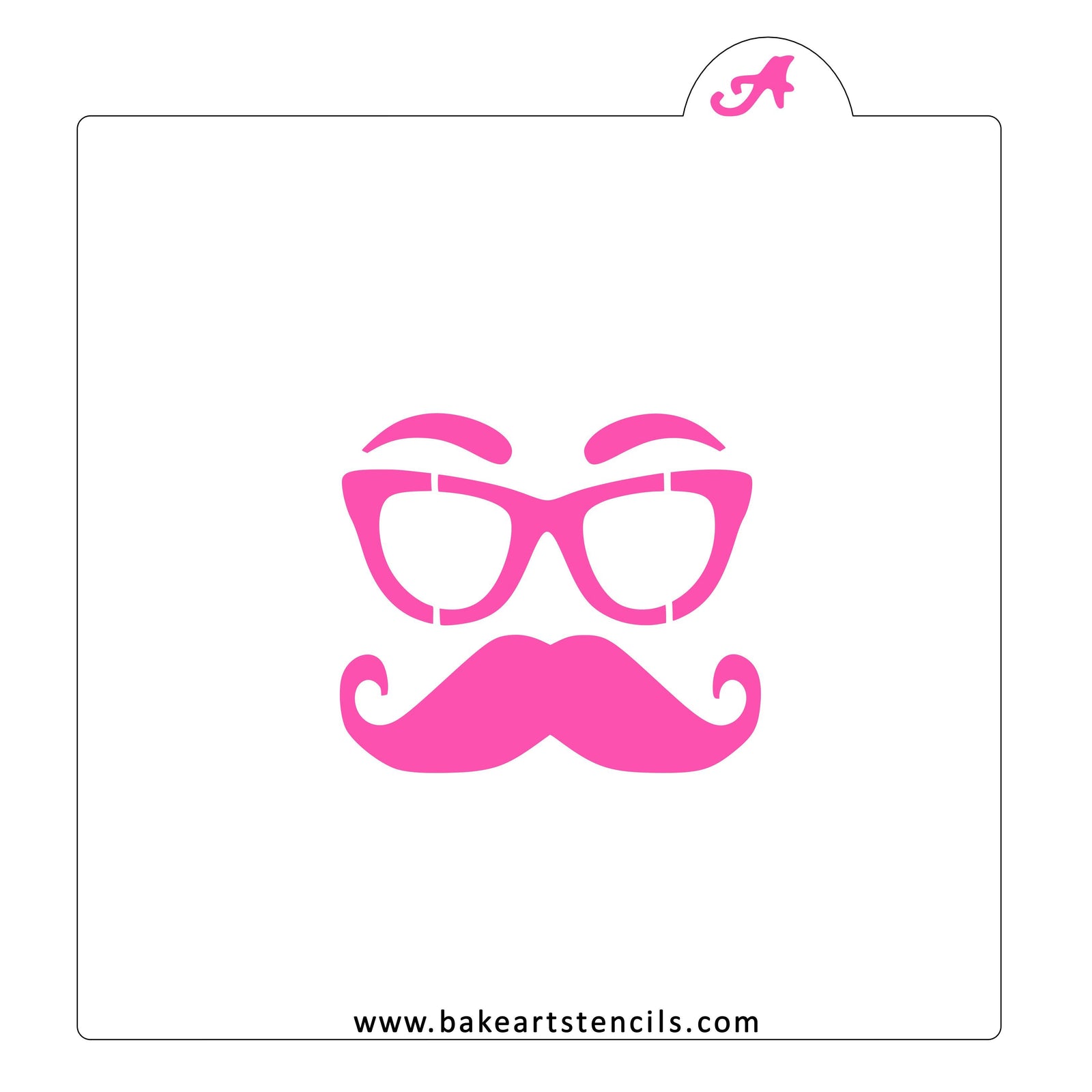 Dapper Man Cookie Stencil bakeartstencil