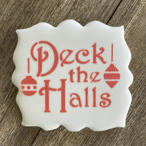 Deck the Halls Cookie Stencil bakeartstencil