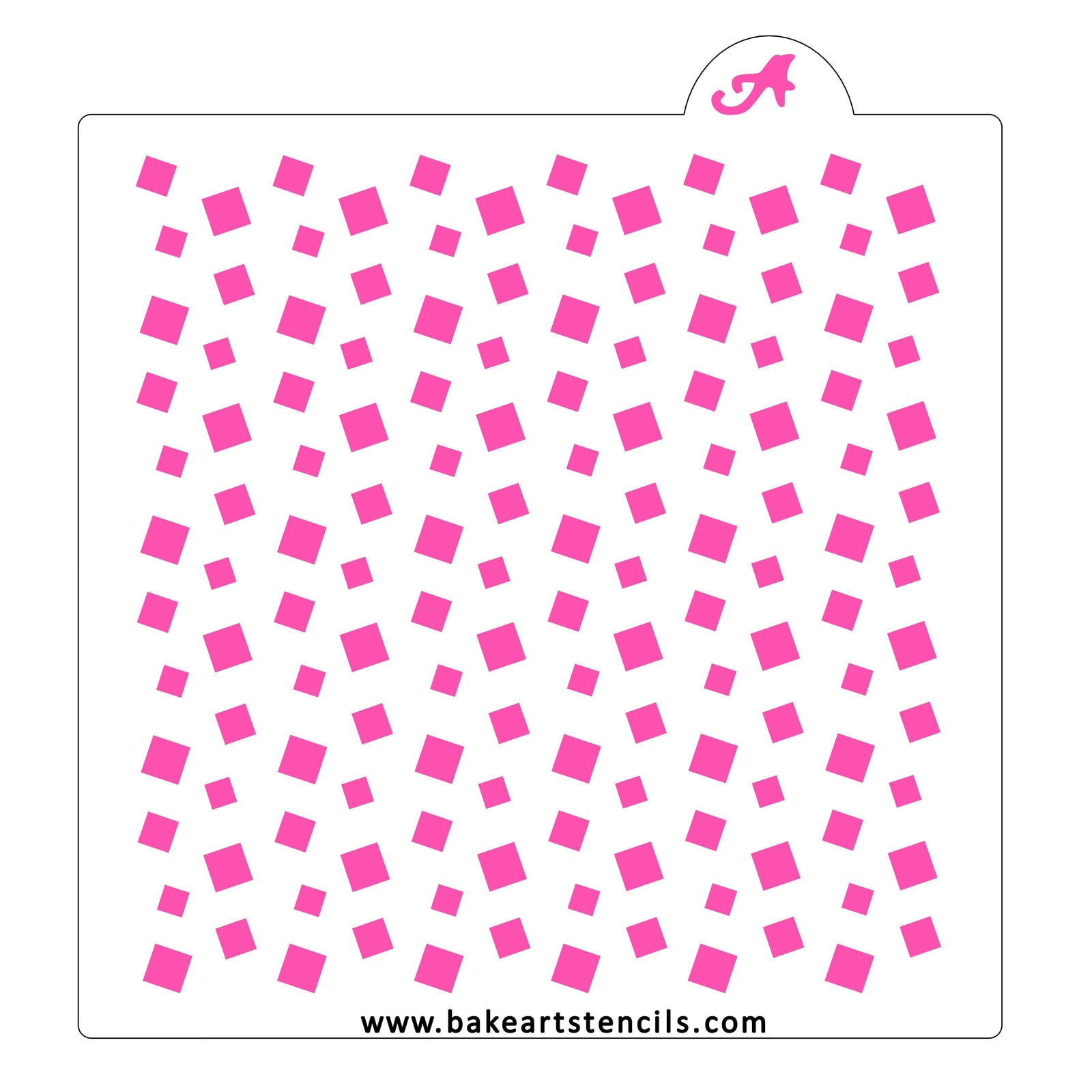 Diamonds Confetti Cookie Stencil bakeartstencil