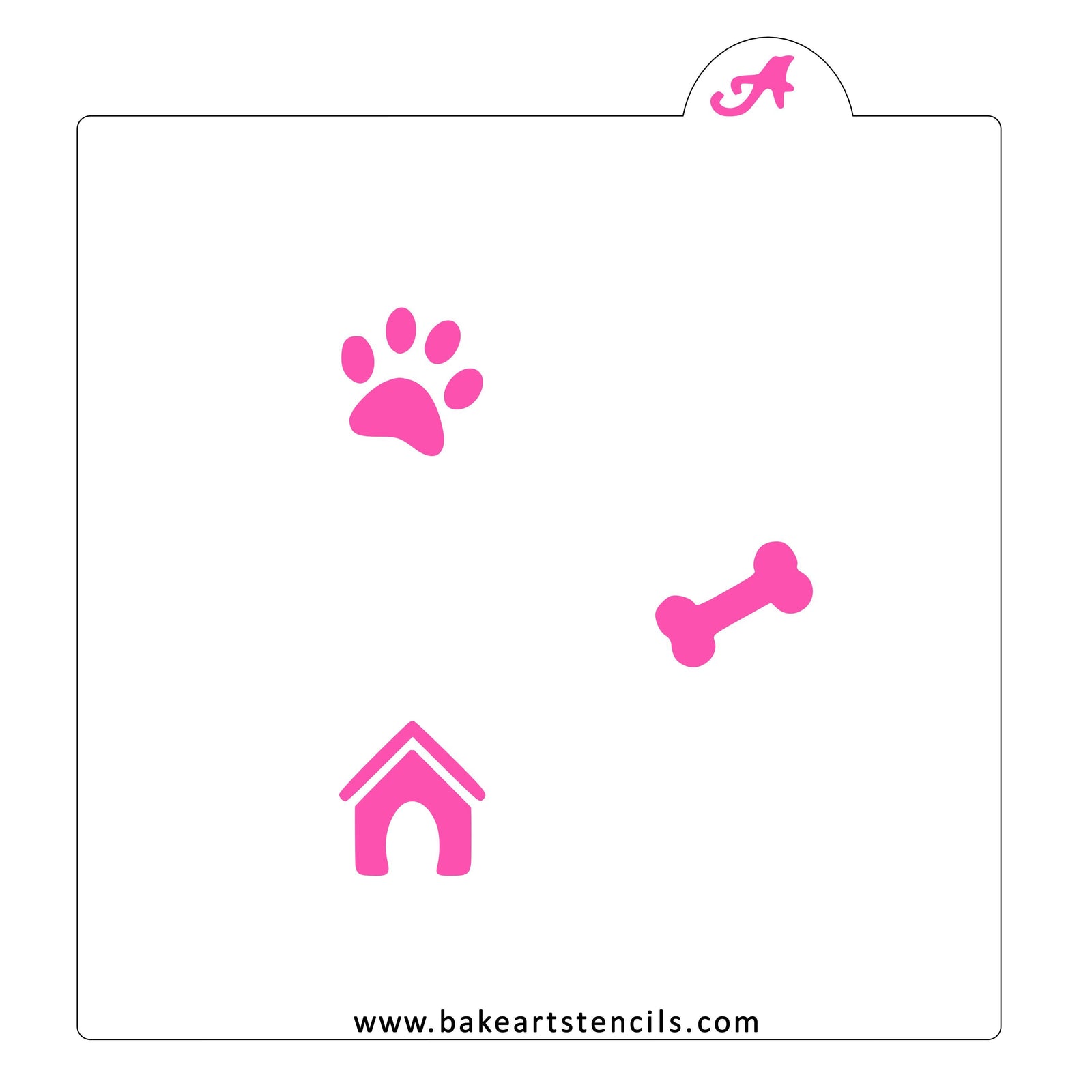 Dog Themed Oreo Set bakeartstencil