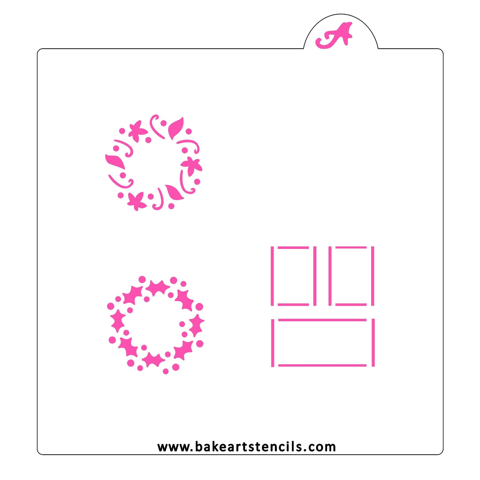 Door Decor Cookie Stencil bakeartstencil