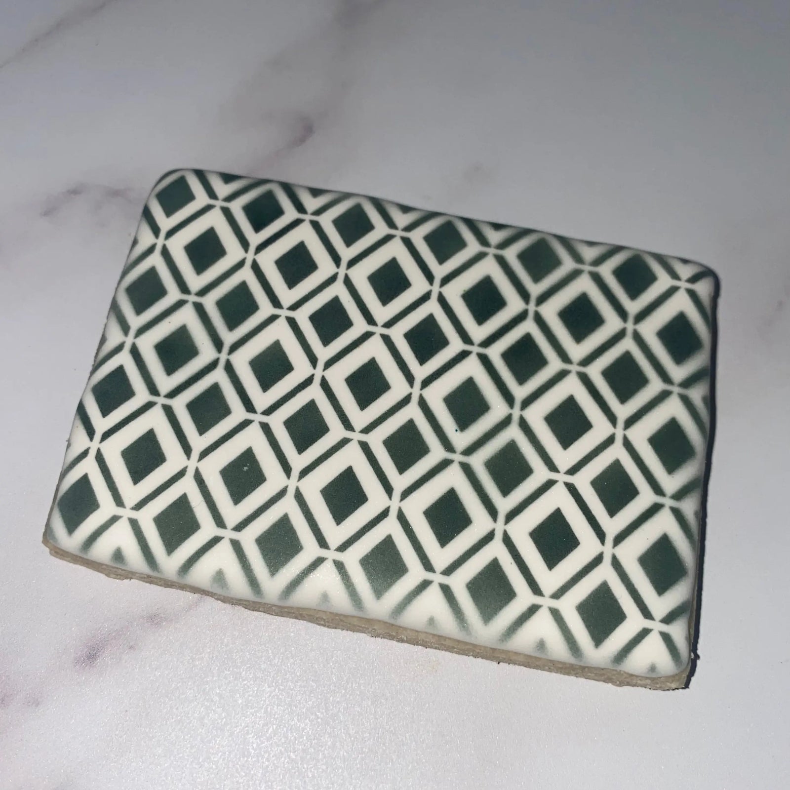 Doubled Diamonds Pattern Stencil bakeartstencil