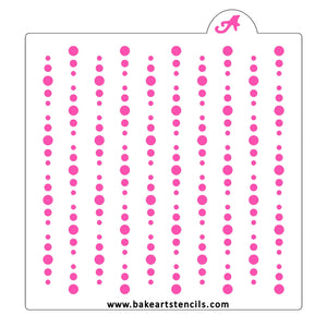Dynamic Dots Pattern Cookie Stencil bakeartstencils