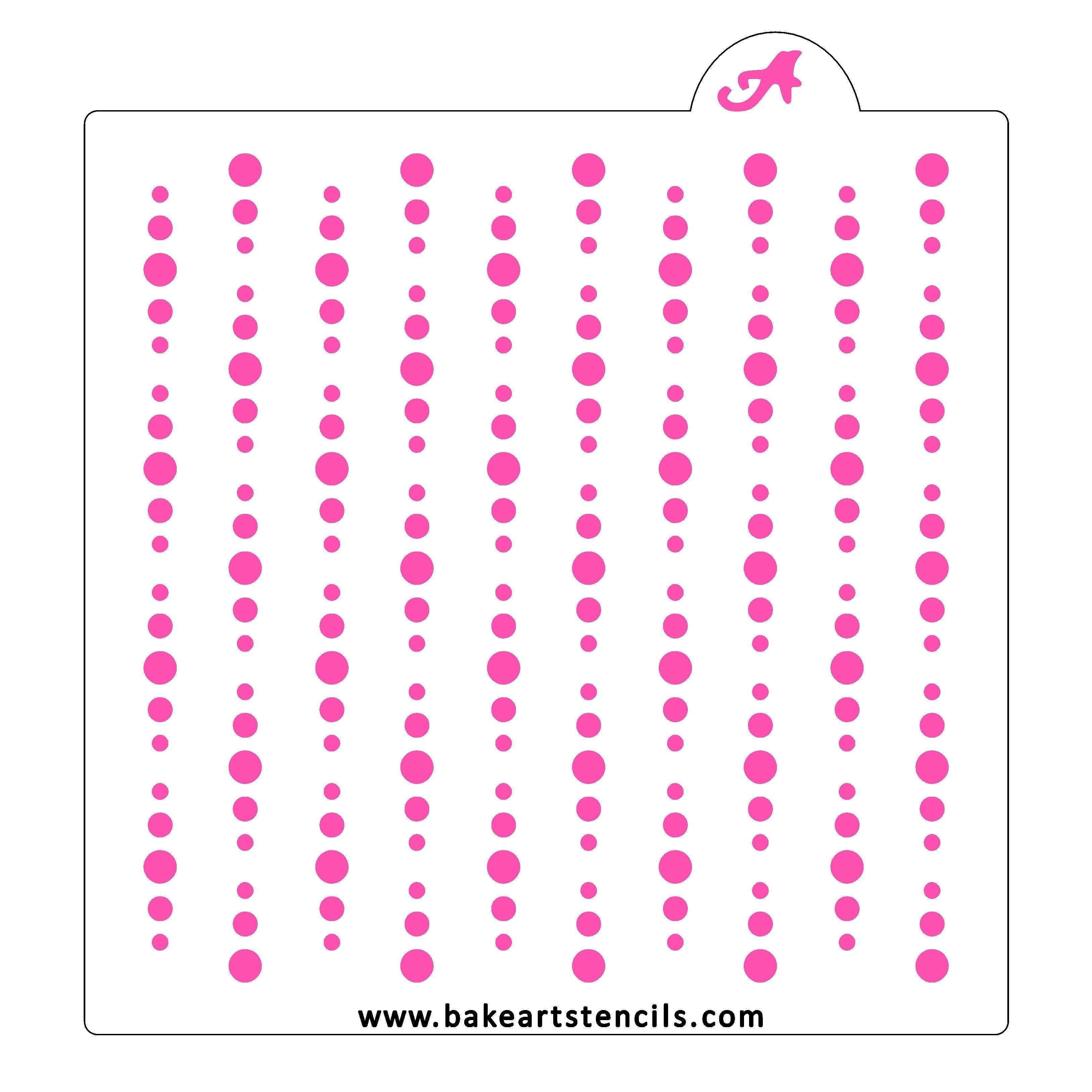 Polka Dot Patterns Bakeartstencils