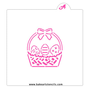 Easter Basket PYO Cookie Stencil bakeartstencil