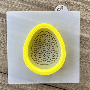 Easter Egg PYO Cookie Stencil with Cutter bakeartstencil