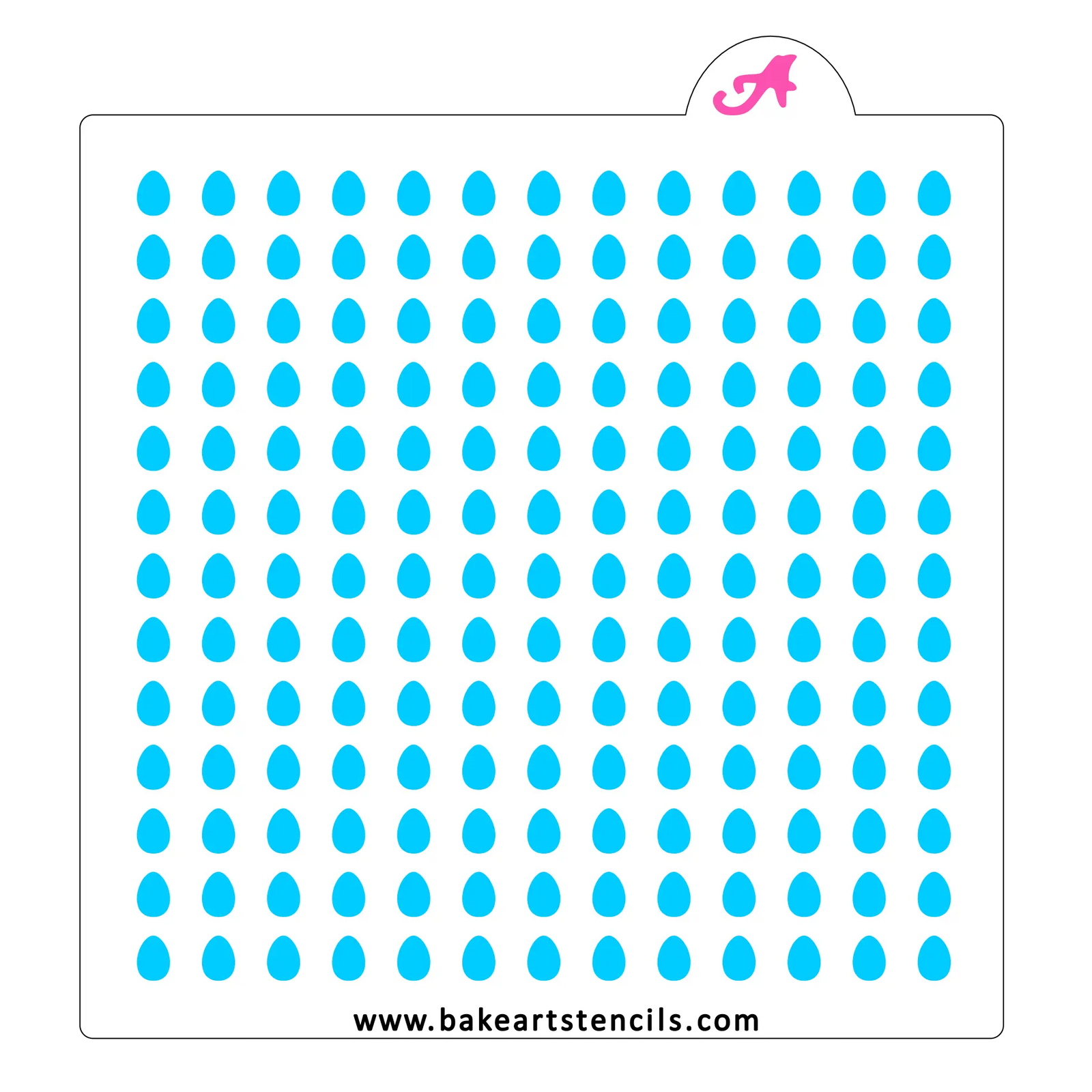 Easter Egg Sprinkles Stencil bakeartstencil