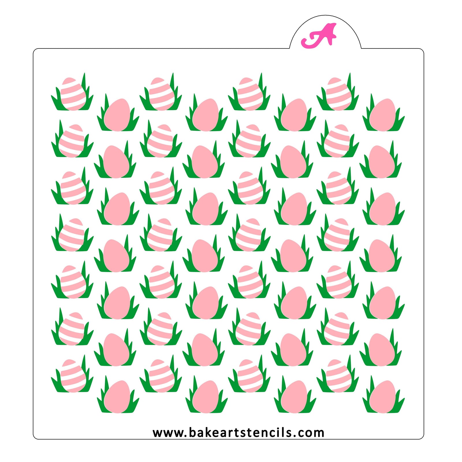 Egg Hunt Pattern Stencil Set bakeartstencil