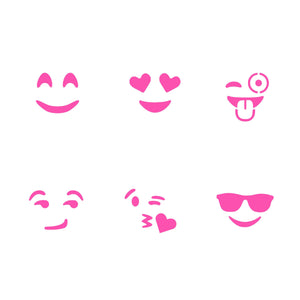 Emoji Oreo Stencil Set bakeartstencil
