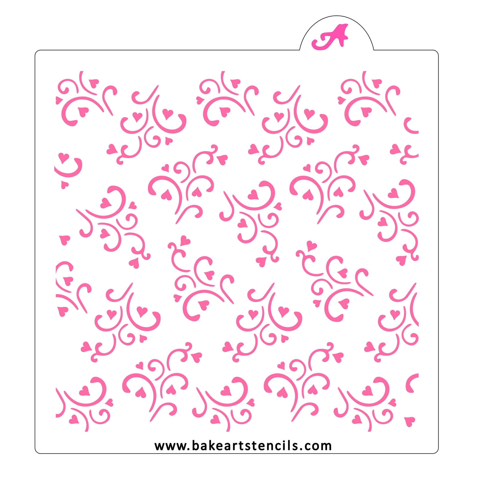 1pc Valentine's Day Cookie Stencil 25 Patterns Craft Stencil