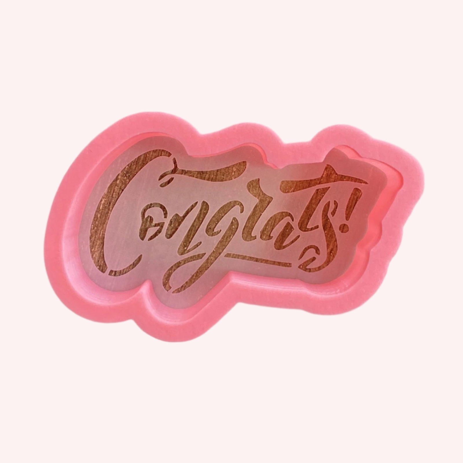 Fancy Congrats Cookie Stencil & Cutter Set bakeartstencil