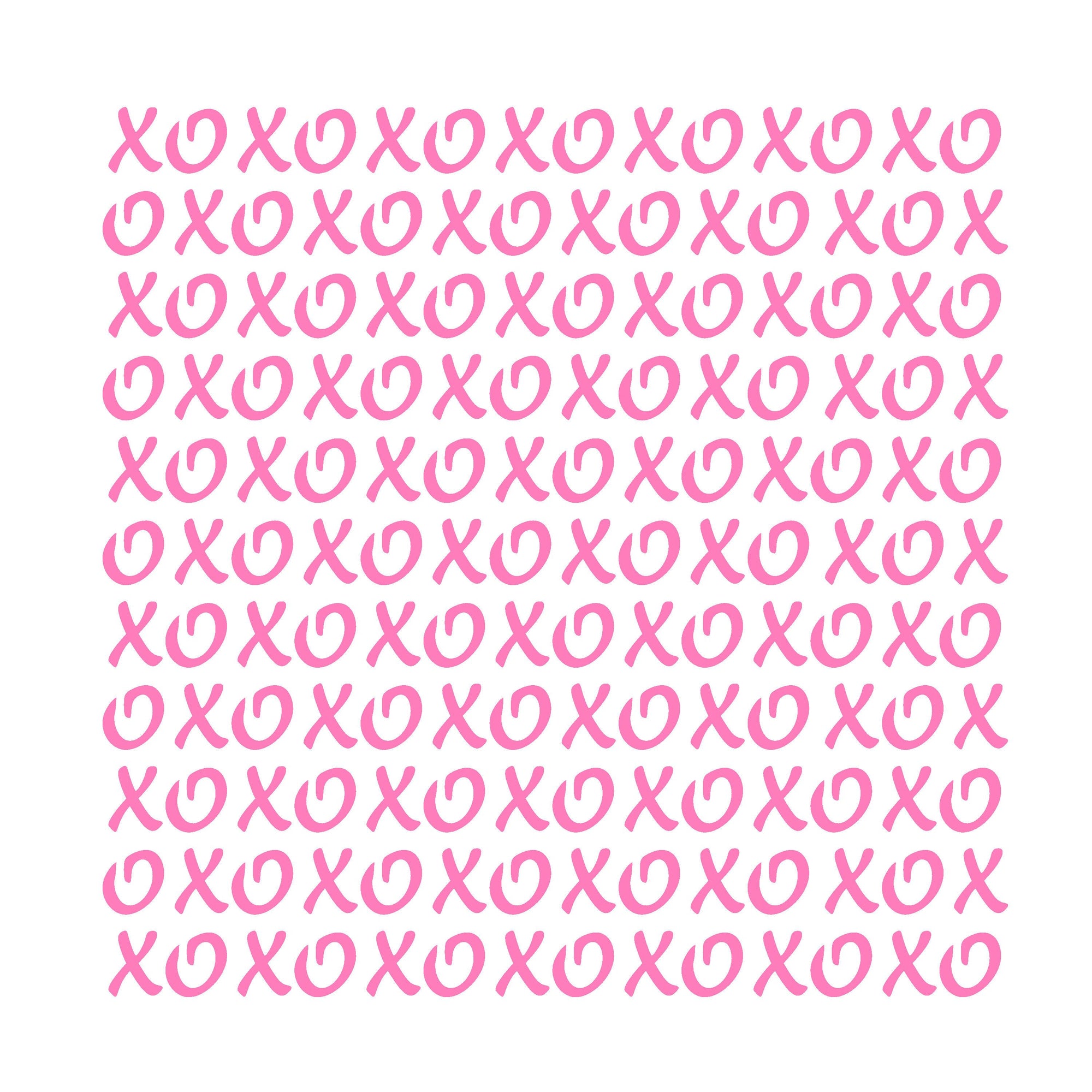 Fancy XOXO Pattern Stencil | Valentines Cookie Stencil - bakeartstencils