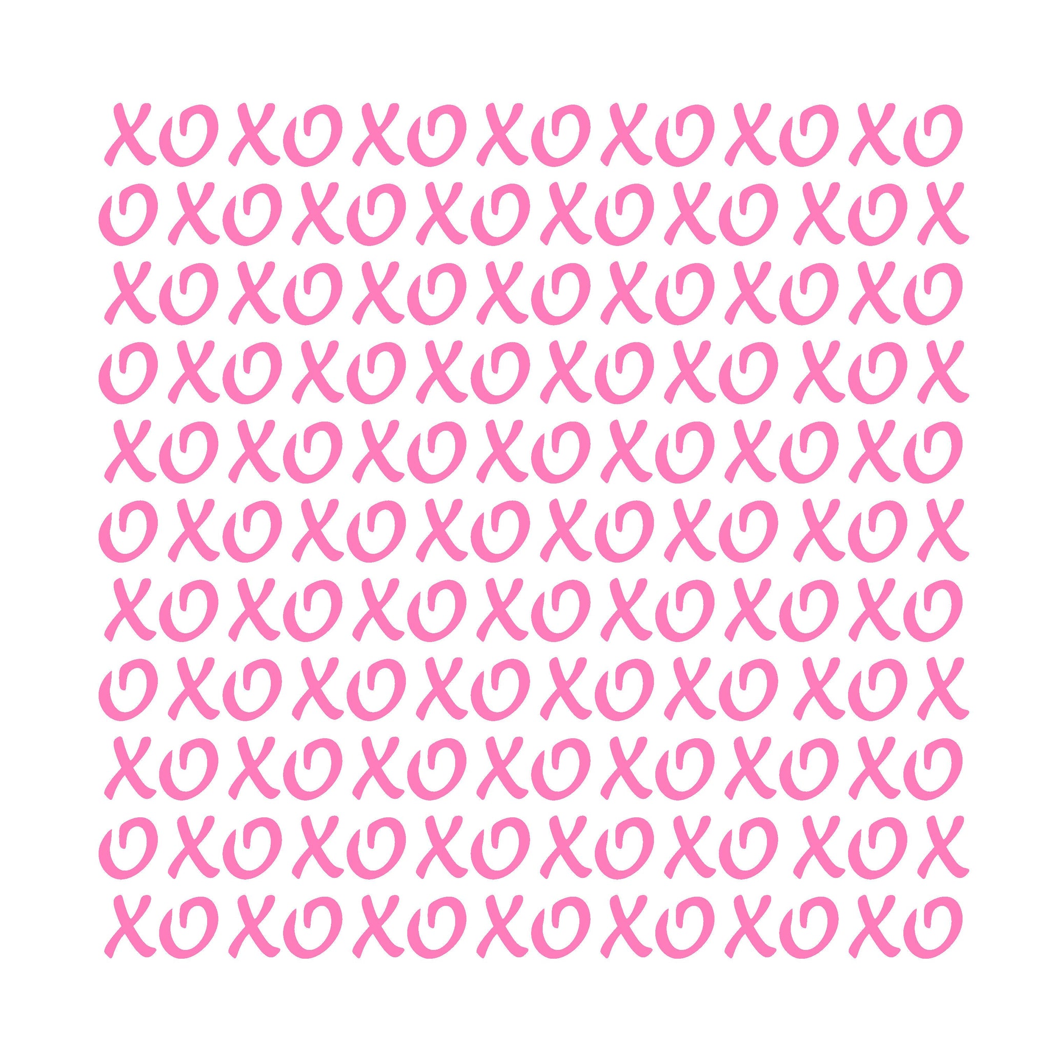 Fancy XOXO Pattern Stencil | Valentines Cookie Stencil - bakeartstencils