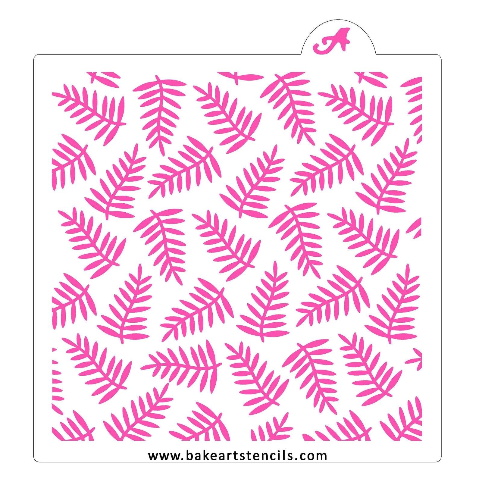 Fern Forest Pattern Stencil bakeartstencil