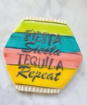 Fiesta Siesta Tequila Repeat Stencil bakeartstencil