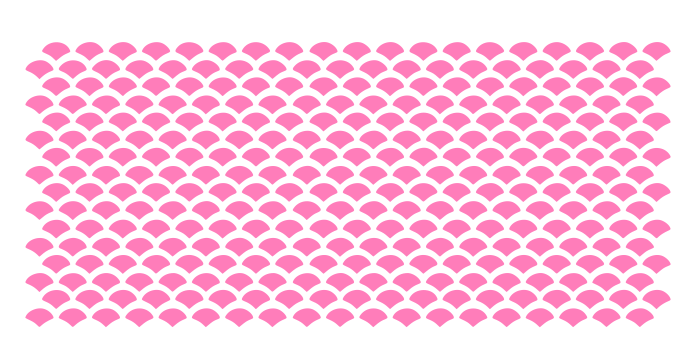 Fish Scale Cake Stencil bakeartstencil