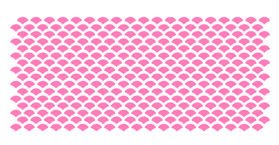 Fish Scale Cake Stencil - bakeartstencils