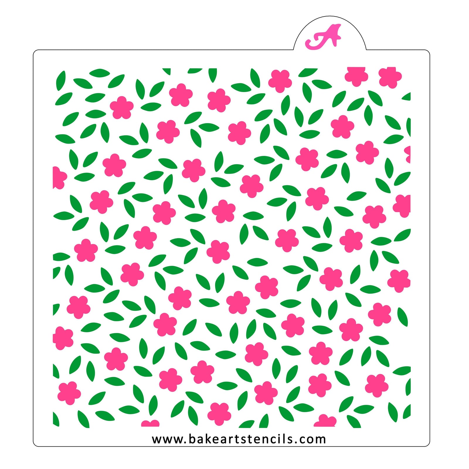 Flowering Vines Pattern Stencil Set bakeartstencil