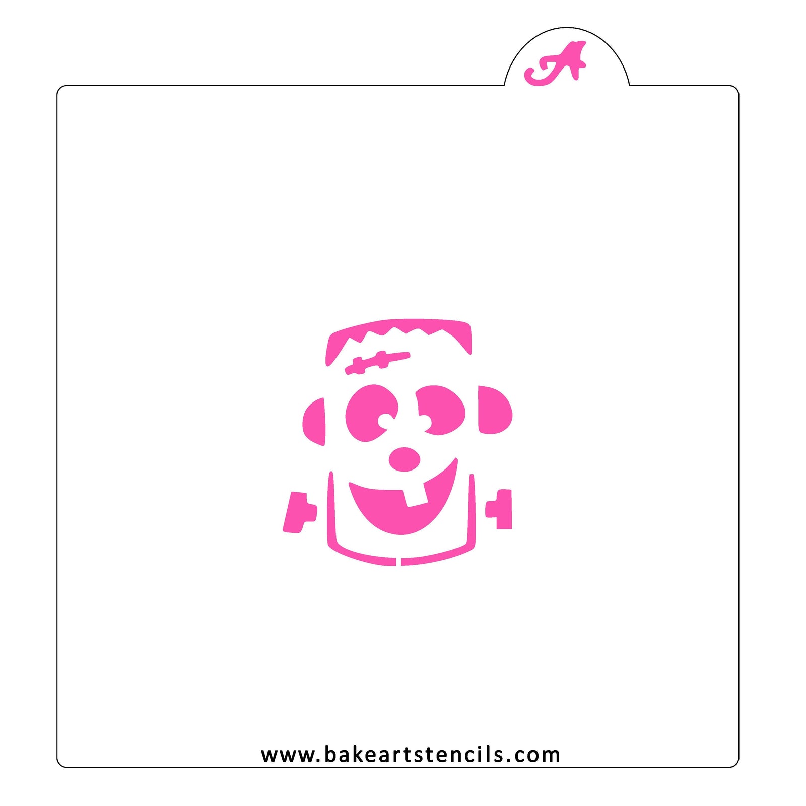 Fun Frankenstein Cookie Stencil bakeartstencils