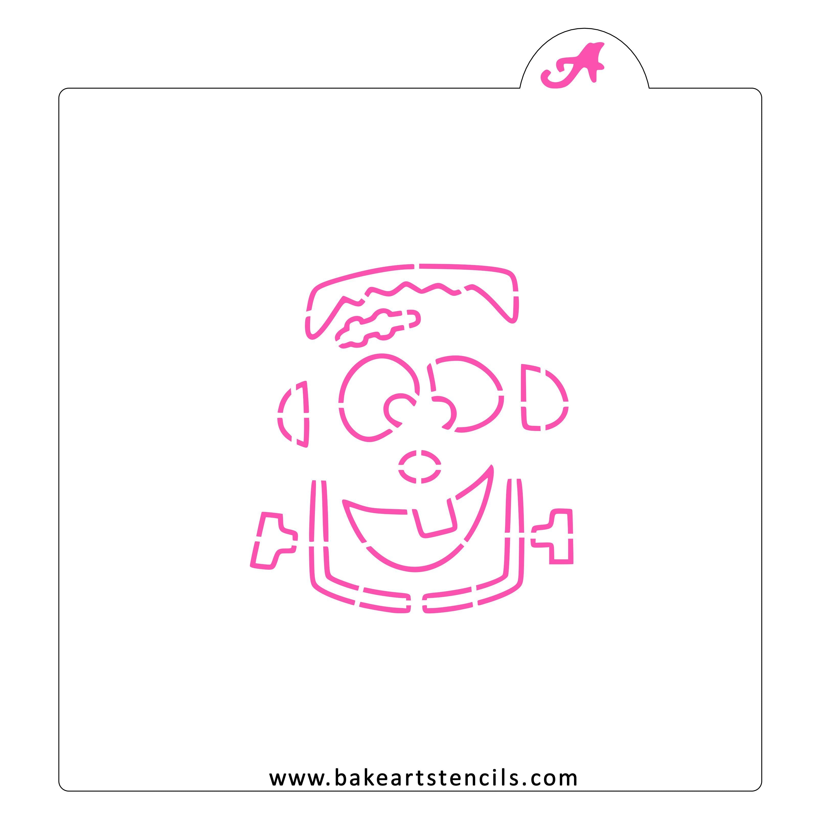 Frankenstein Face Stencil