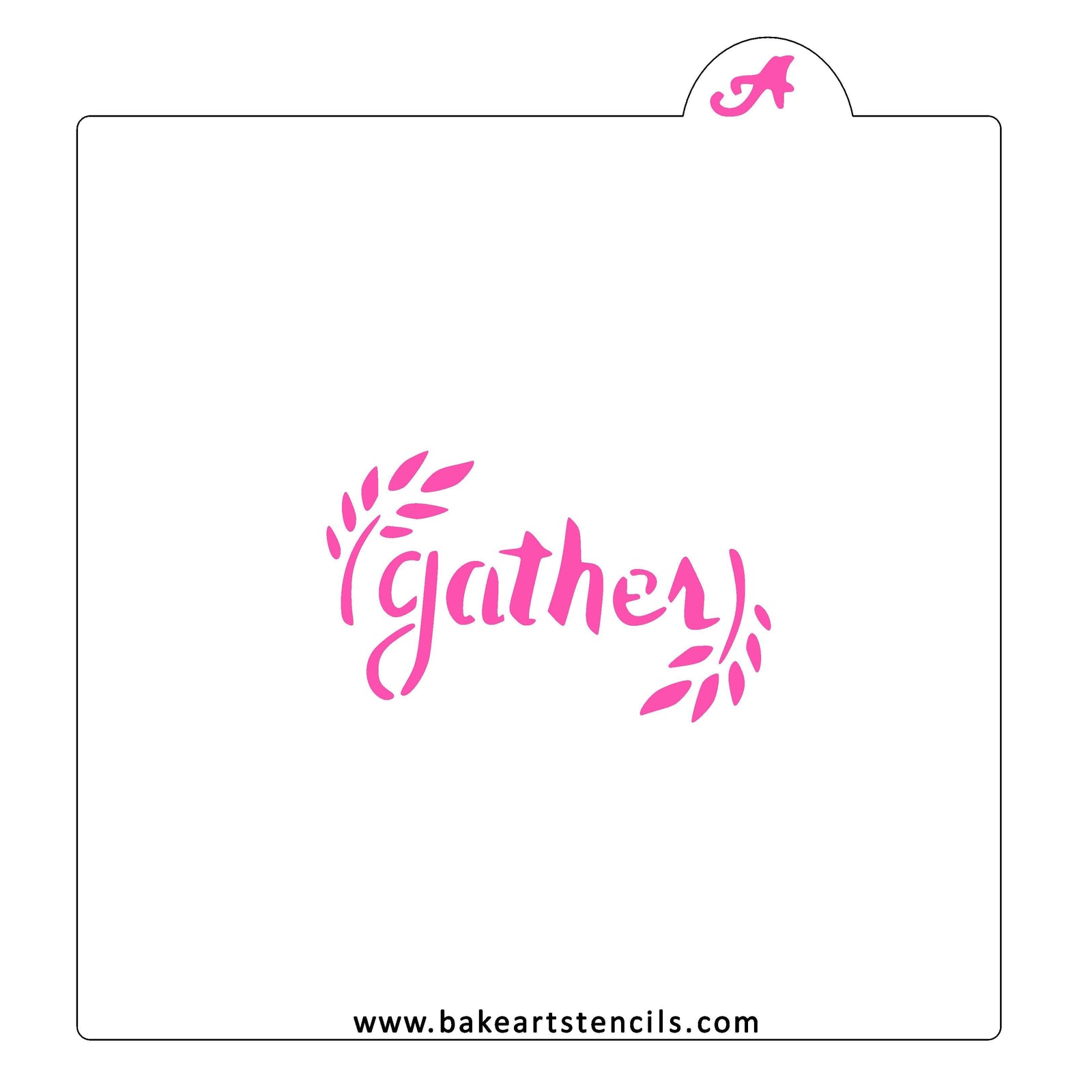 Gather Cookie Stencil bakeartstencil