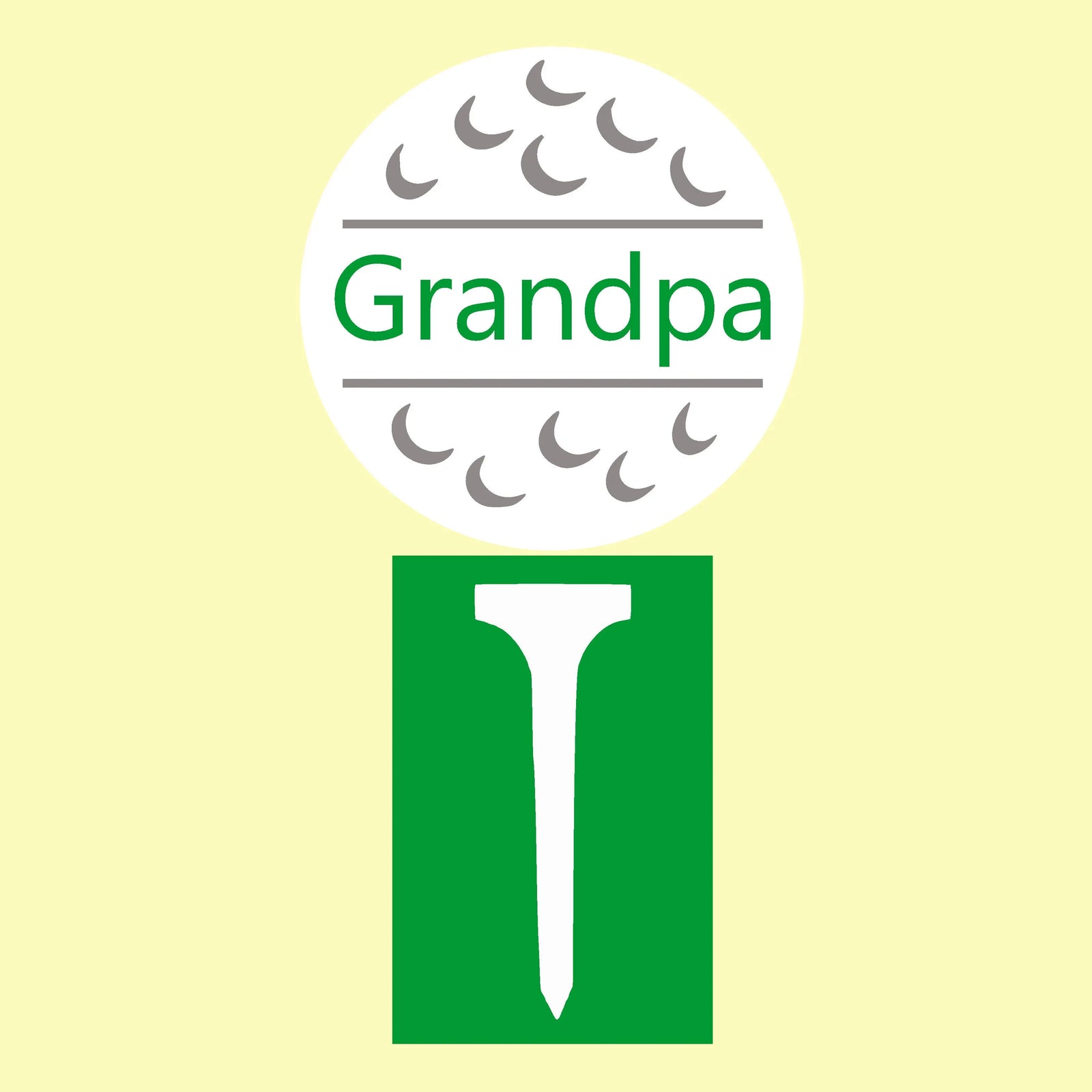 Golf and Tee Cookie Stencil bakeartstencil