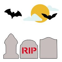 Graveyard Create Your Own Stencil bakeartstencil