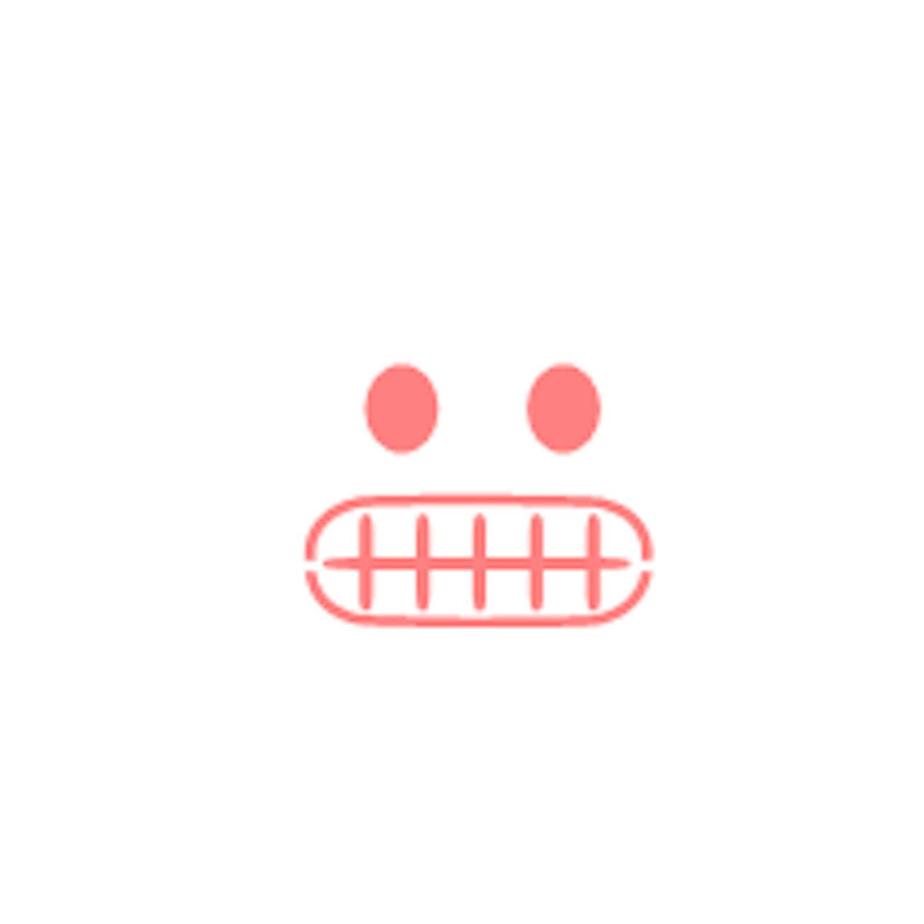 Grimacing Emoji Stencil bakeartstencil