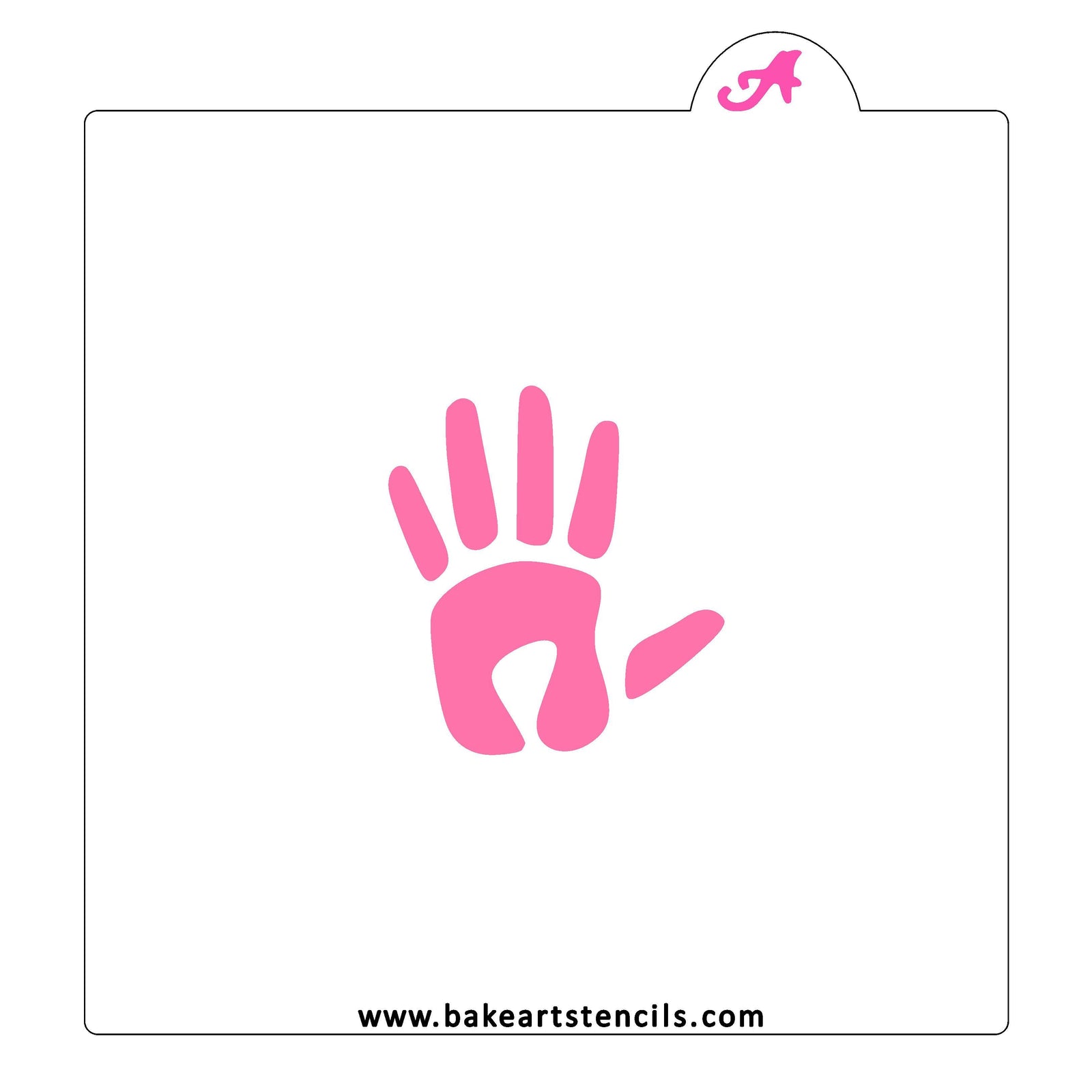 Handprint Cookie Stencil bakeartstencil