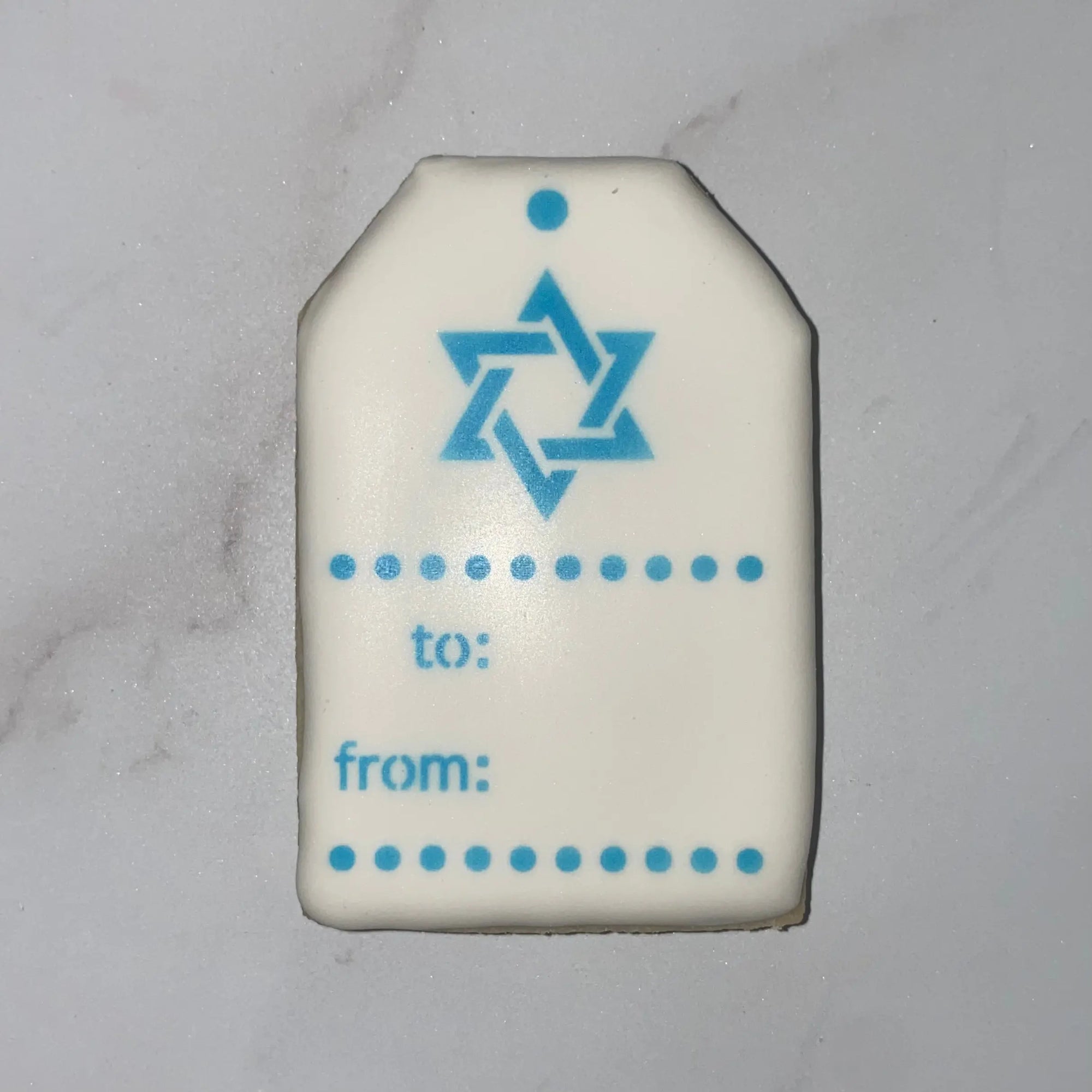 Hanukkah Gift Tag Stencil bakeartstencil